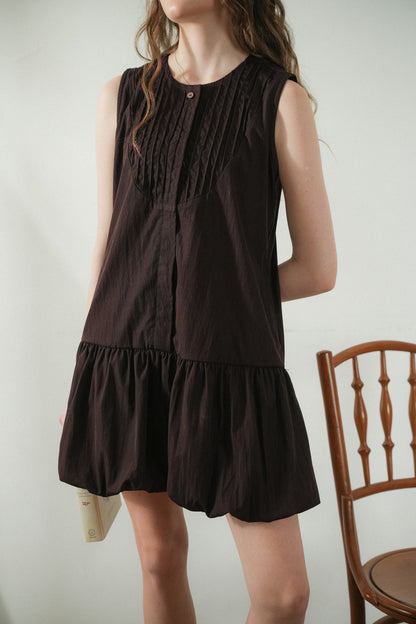 DAISY DRESS IN BROWNY