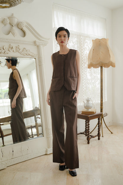 AYA VEST IN CANELLE
