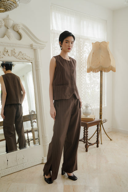 AYA VEST IN CANELLE