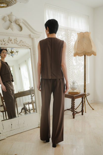 AYA VEST IN CANELLE