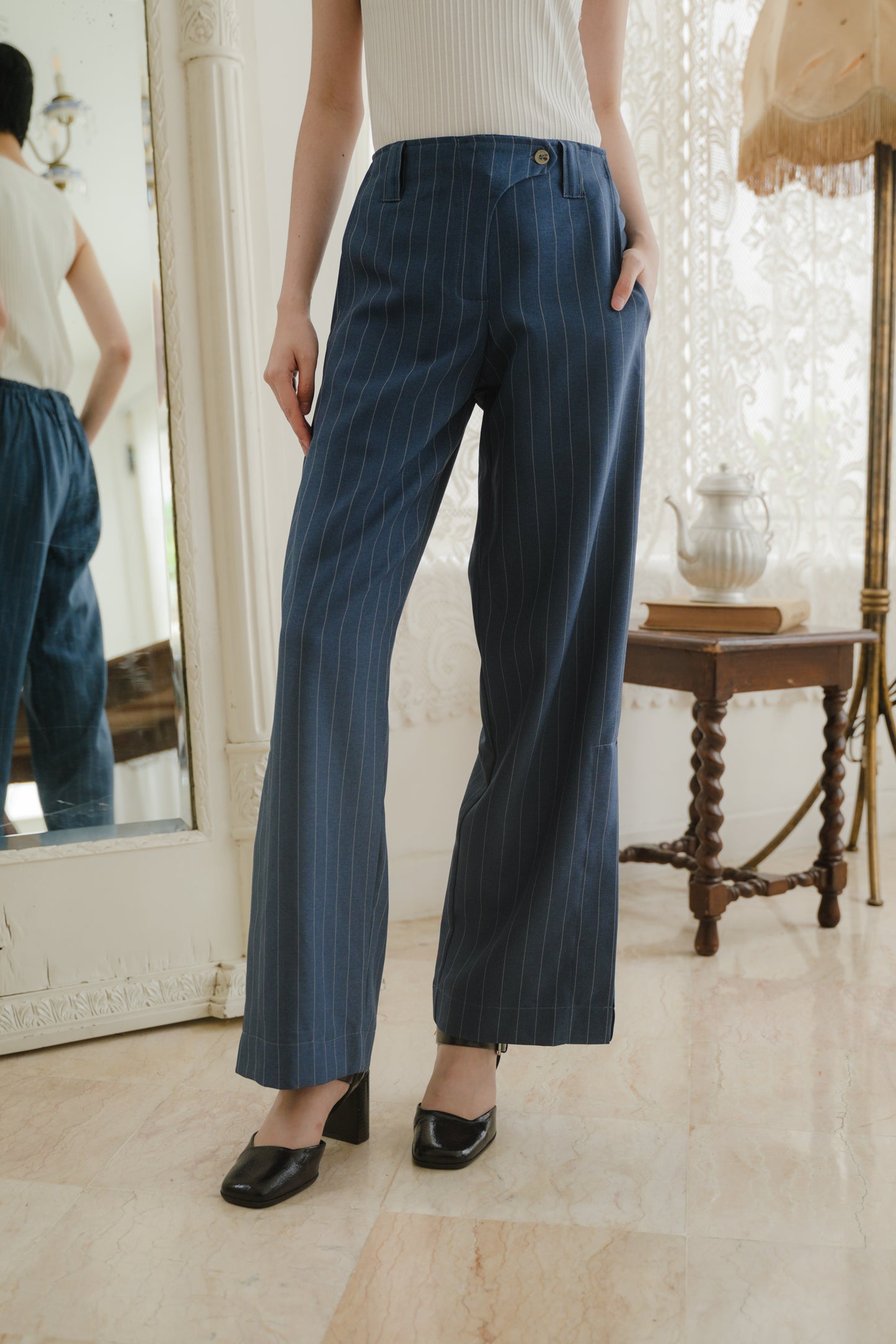YUKI PANTS IN CERULEAN