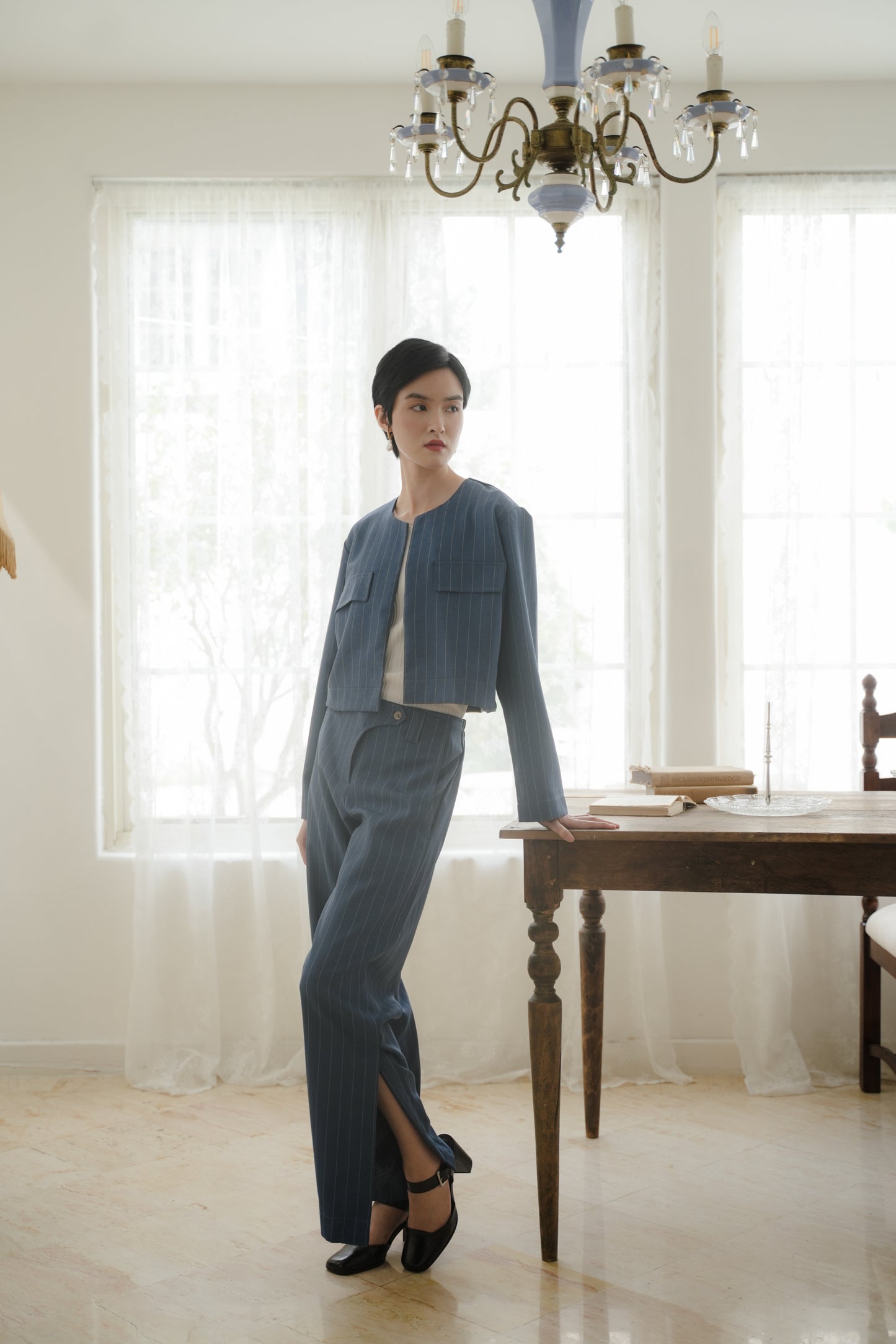 RINN TOP IN CERULEAN