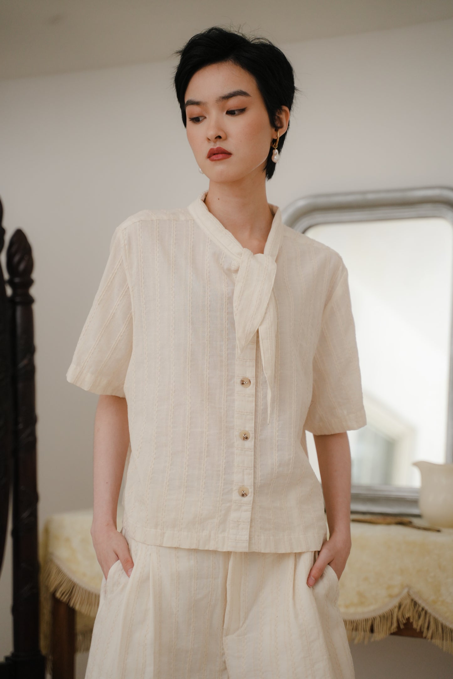MONET TOP IN MARSHMALLOW