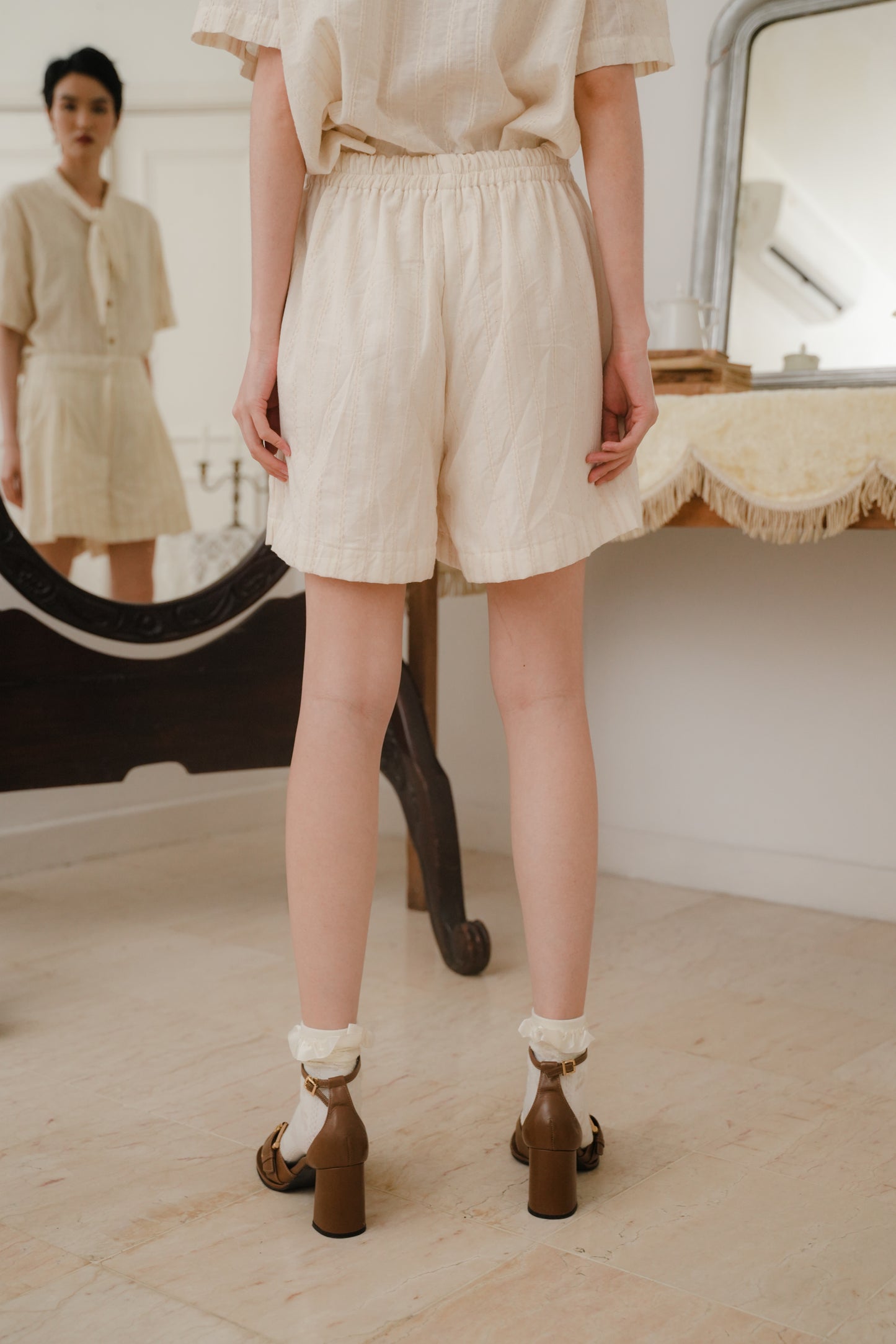 NOIRE PANT IN MARSHMALLOW