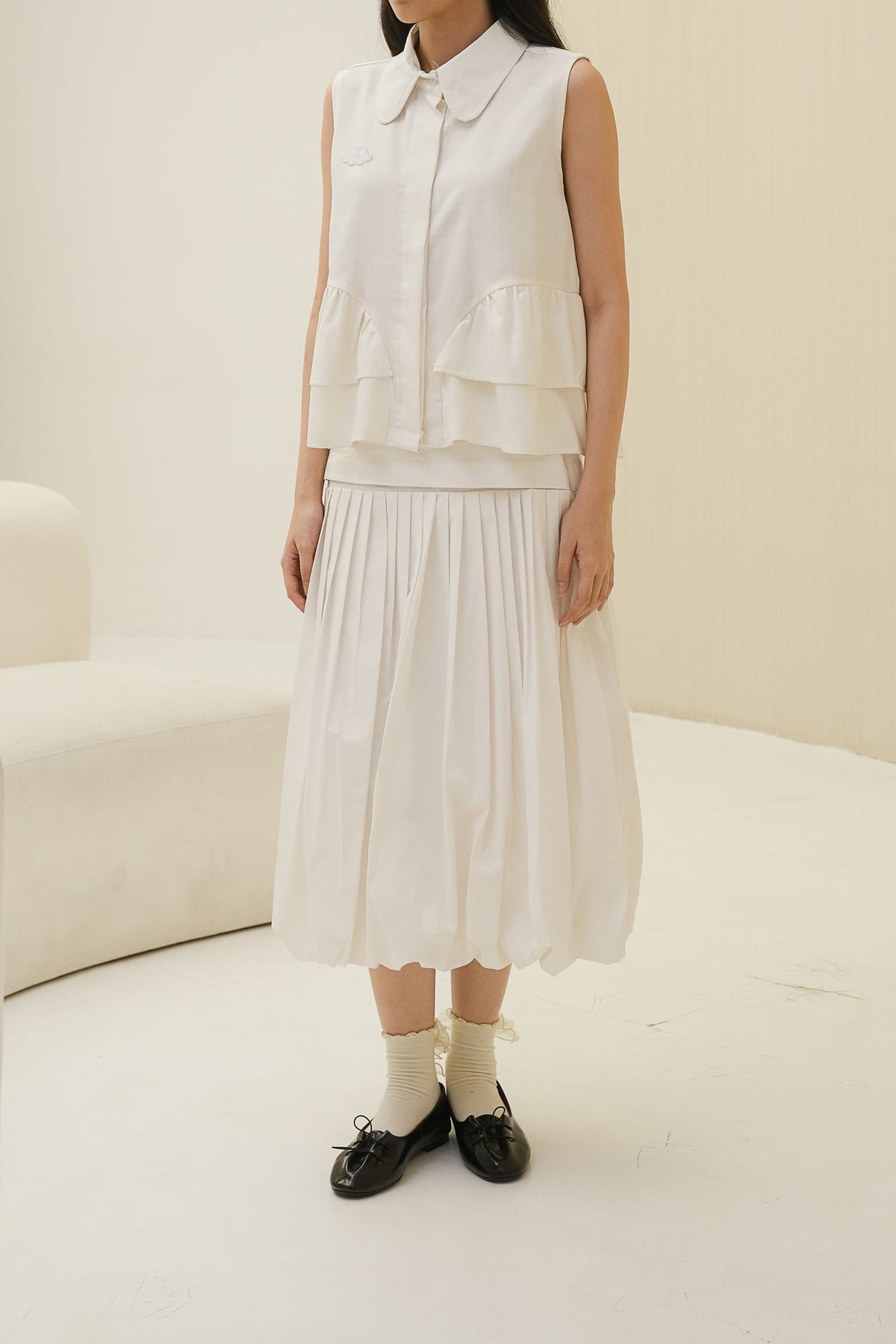 SOREN SKIRT IN SNOW WHITE