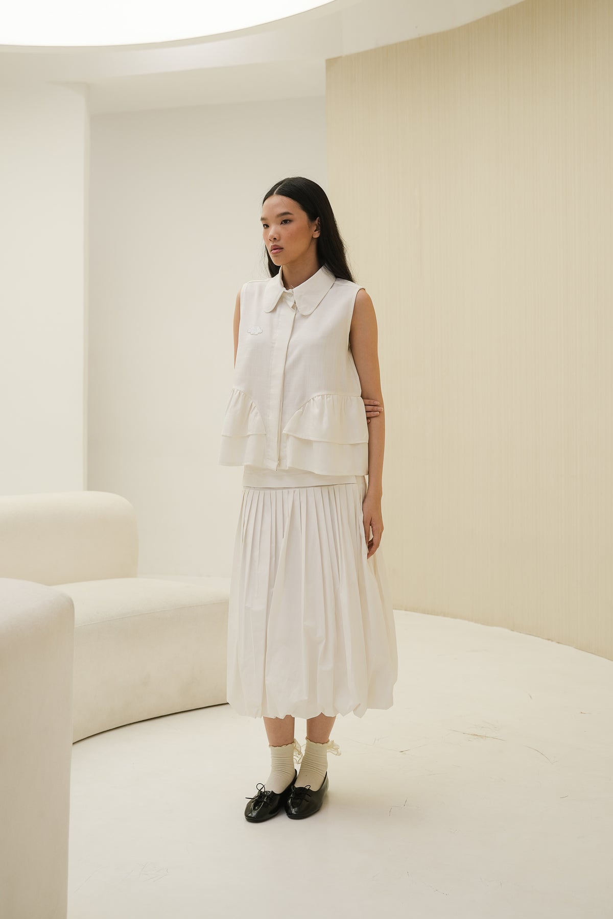 SOREN SKIRT IN SNOW WHITE