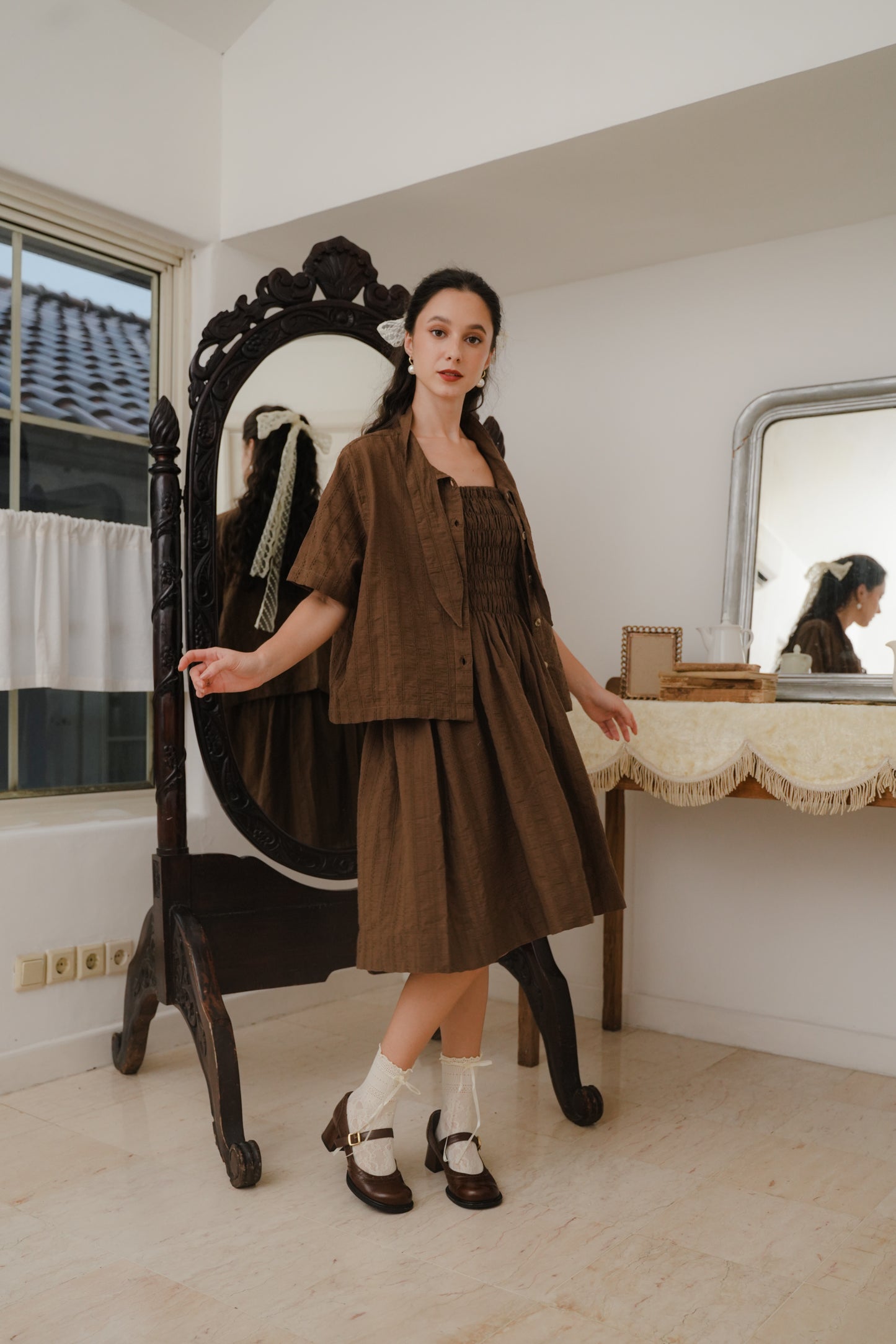 ETTIENE DRESS SKIRT IN TOFFE