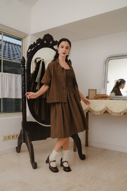 ETTIENE DRESS SKIRT IN TOFFE