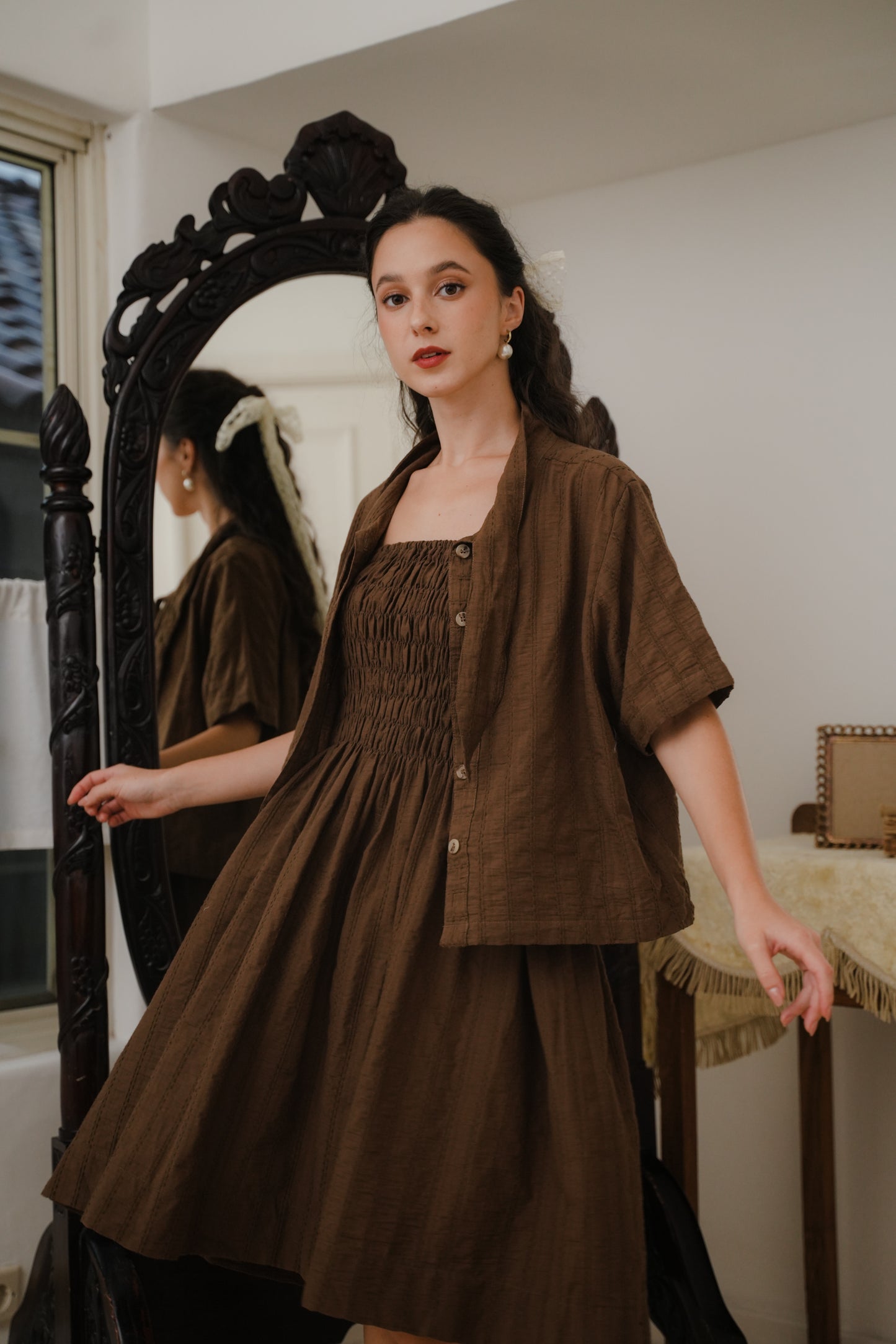 ETTIENE DRESS SKIRT IN TOFFE