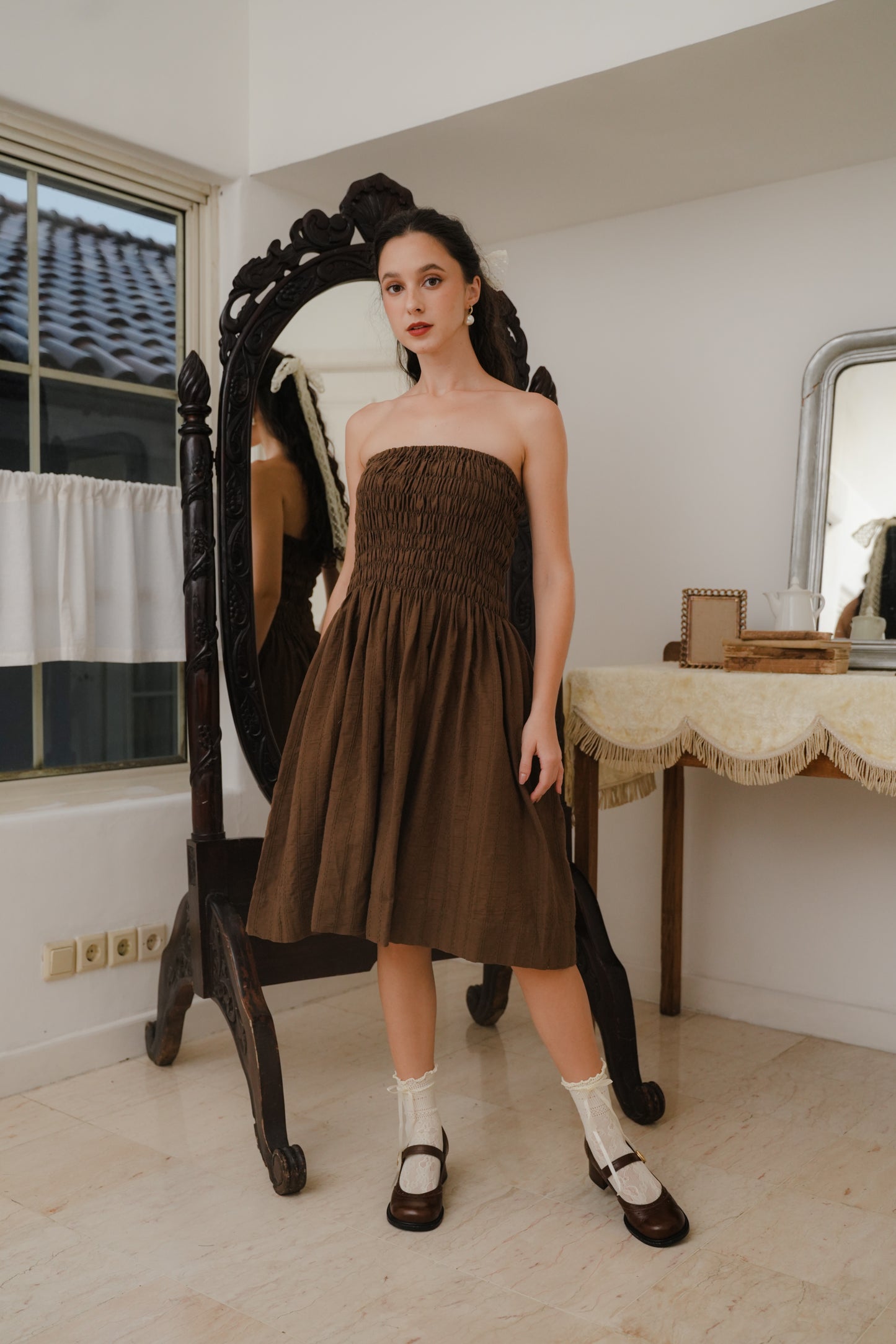ETTIENE DRESS SKIRT IN TOFFE
