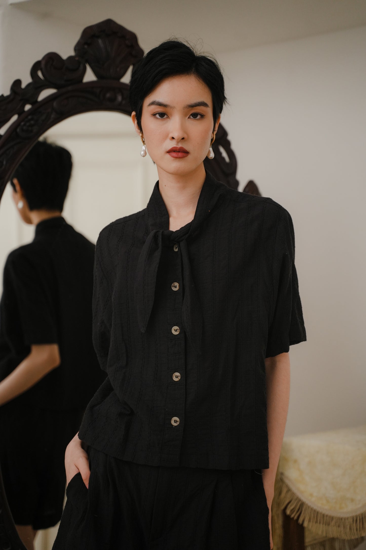 MONET TOP IN MIDNIGHT
