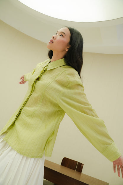 BLAZE TOP IN AVOCADO MIST