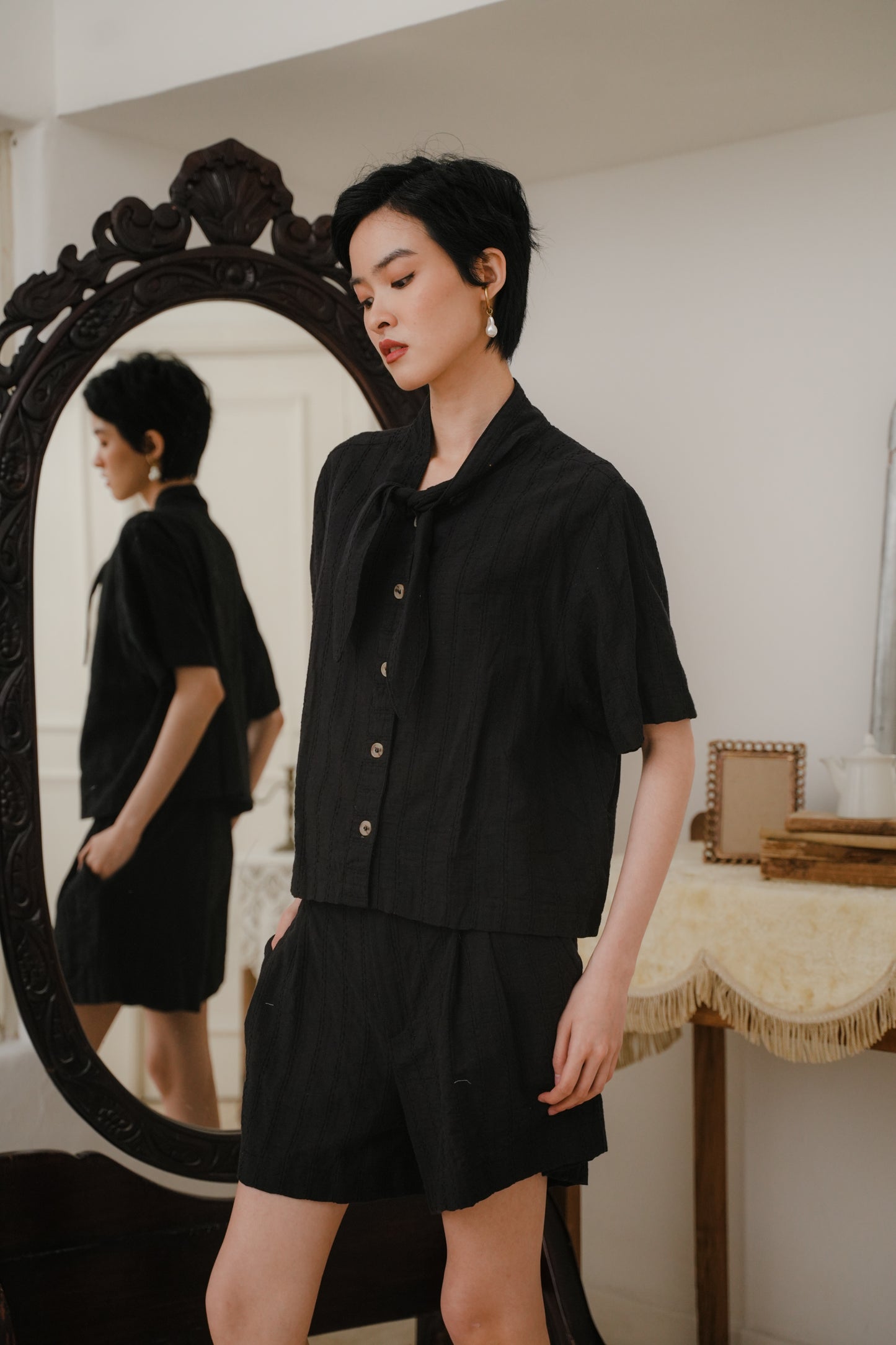 MONET TOP IN MIDNIGHT