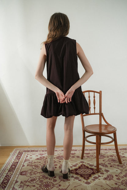 DAISY DRESS IN BROWNY