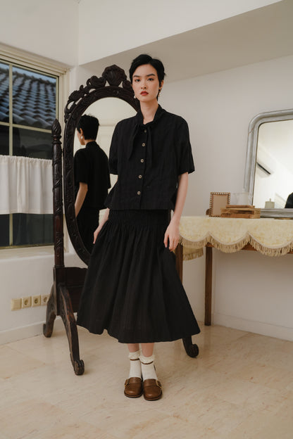 ETTIENE DRESS SKIRT IN MIDNIGHT