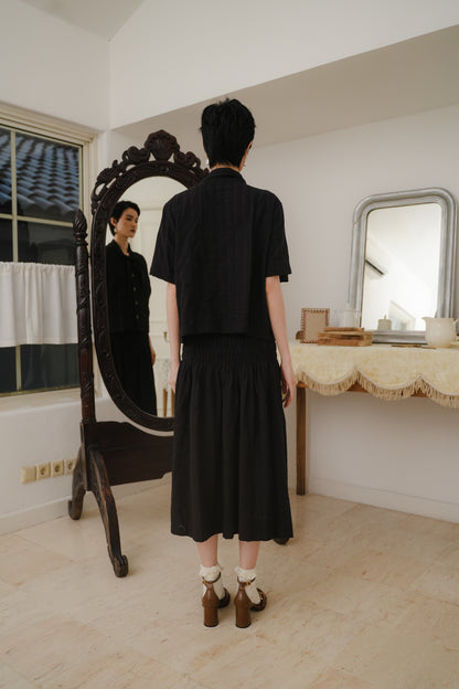 ETTIENE DRESS SKIRT IN MIDNIGHT