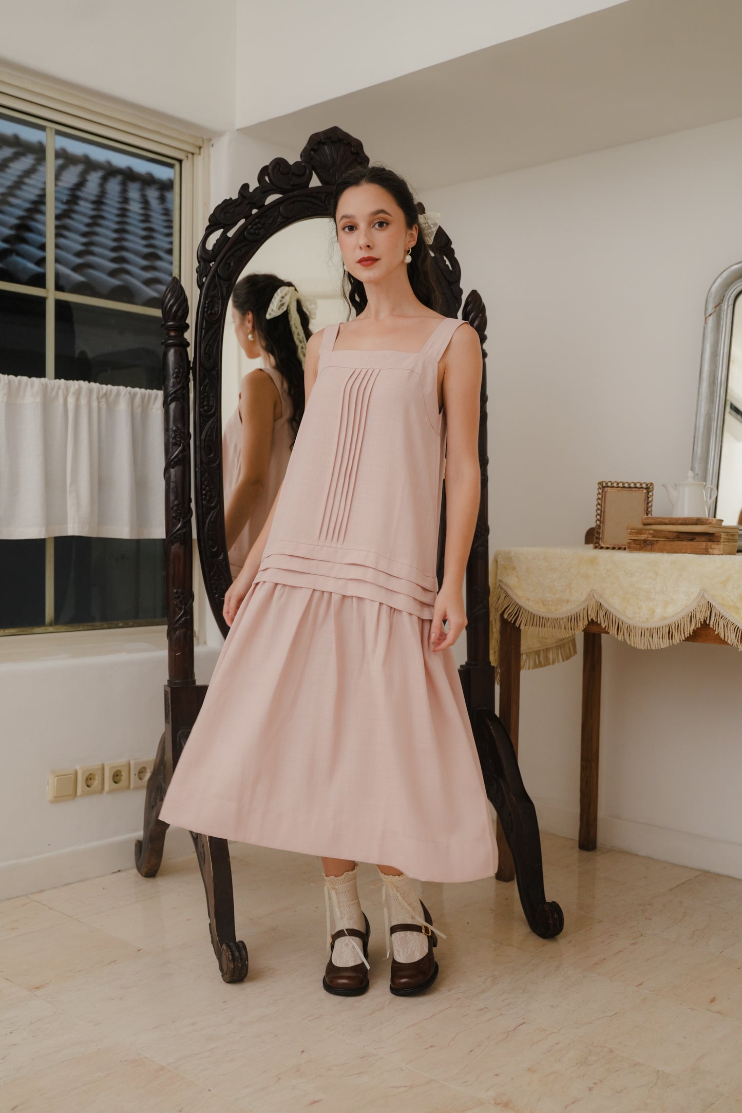 CELINA DRESS IN ROSE GARDEN