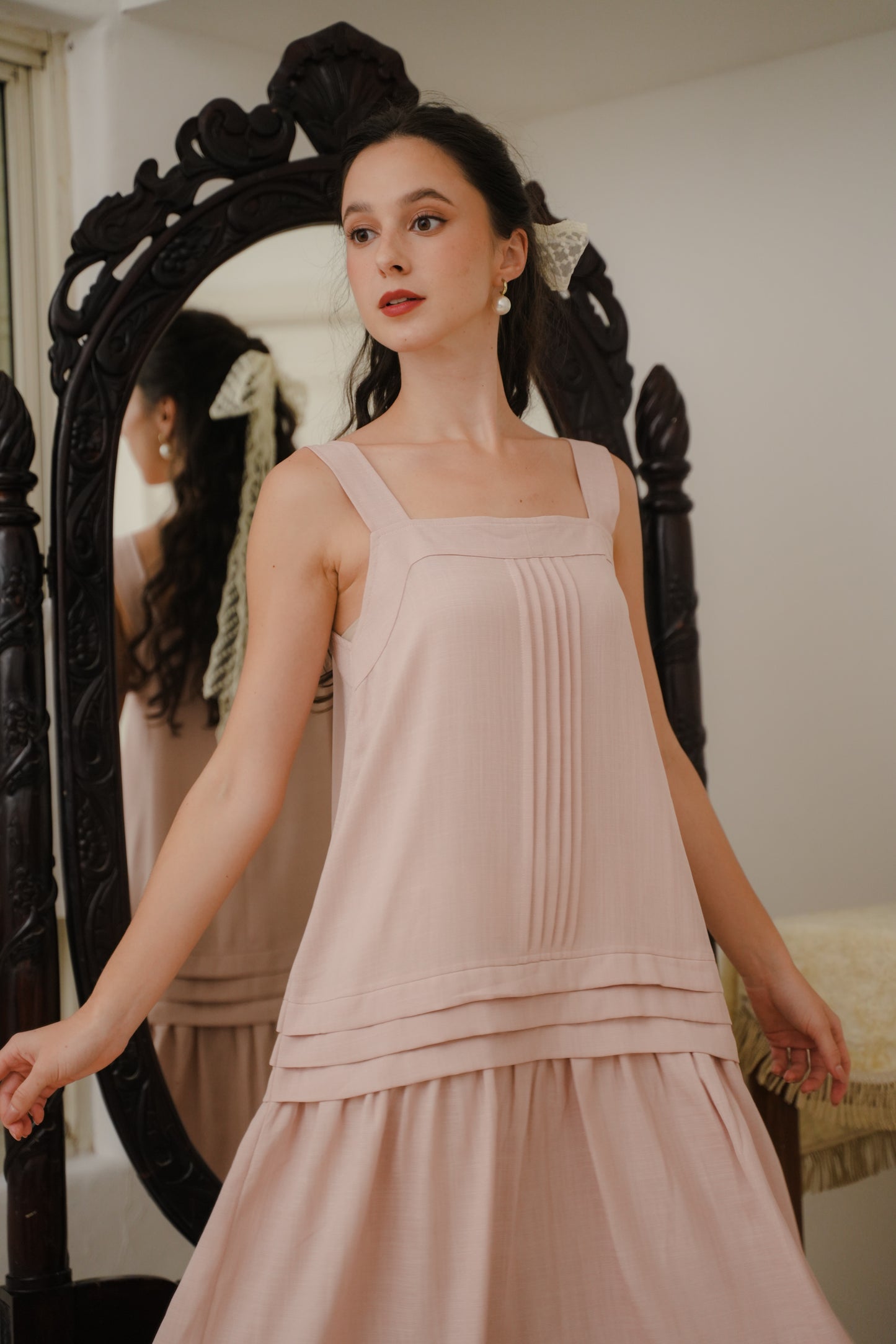 CELINA DRESS IN ROSE GARDEN