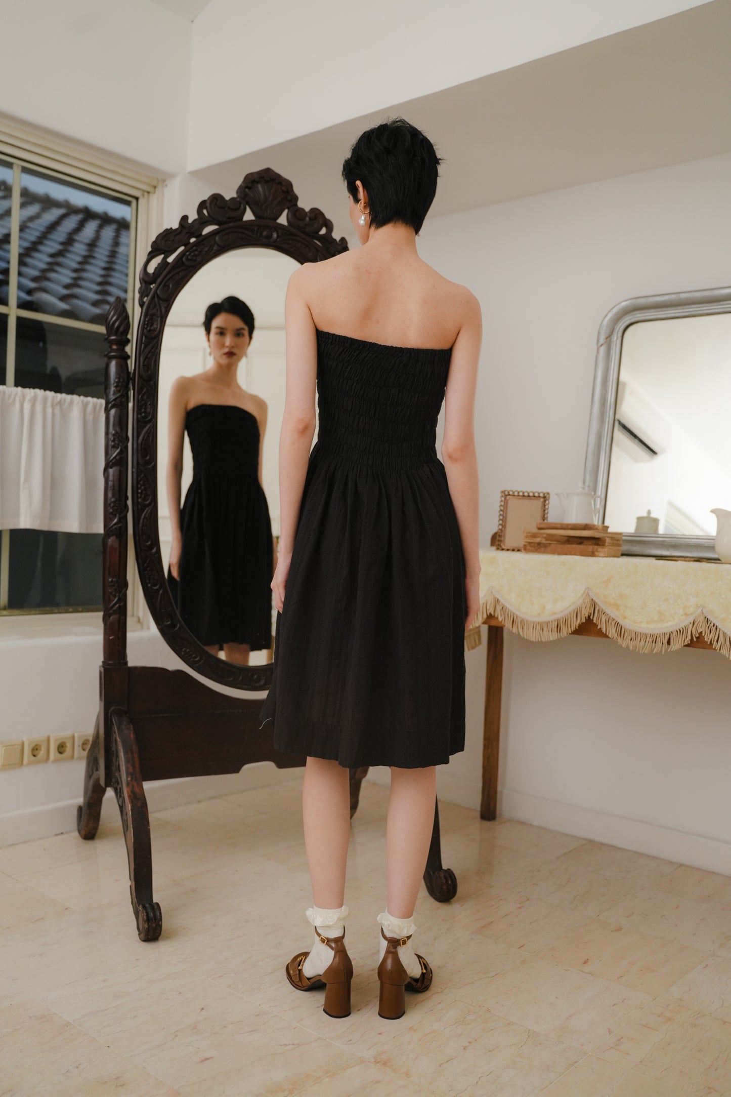 ETTIENE DRESS SKIRT IN MIDNIGHT