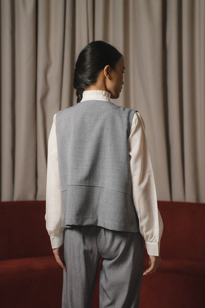 ALUNA VEST IN PECAN