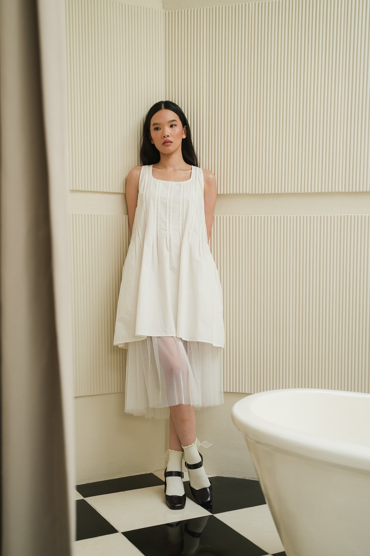 BECCA DRESS IN SNOW WHITE