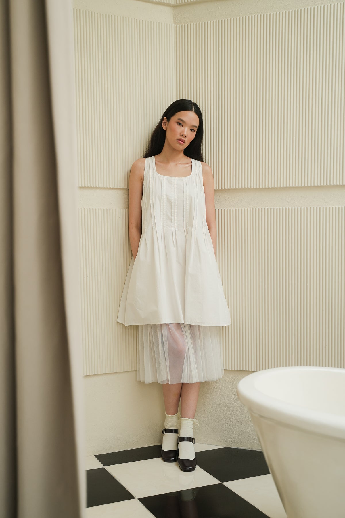 BECCA DRESS IN SNOW WHITE