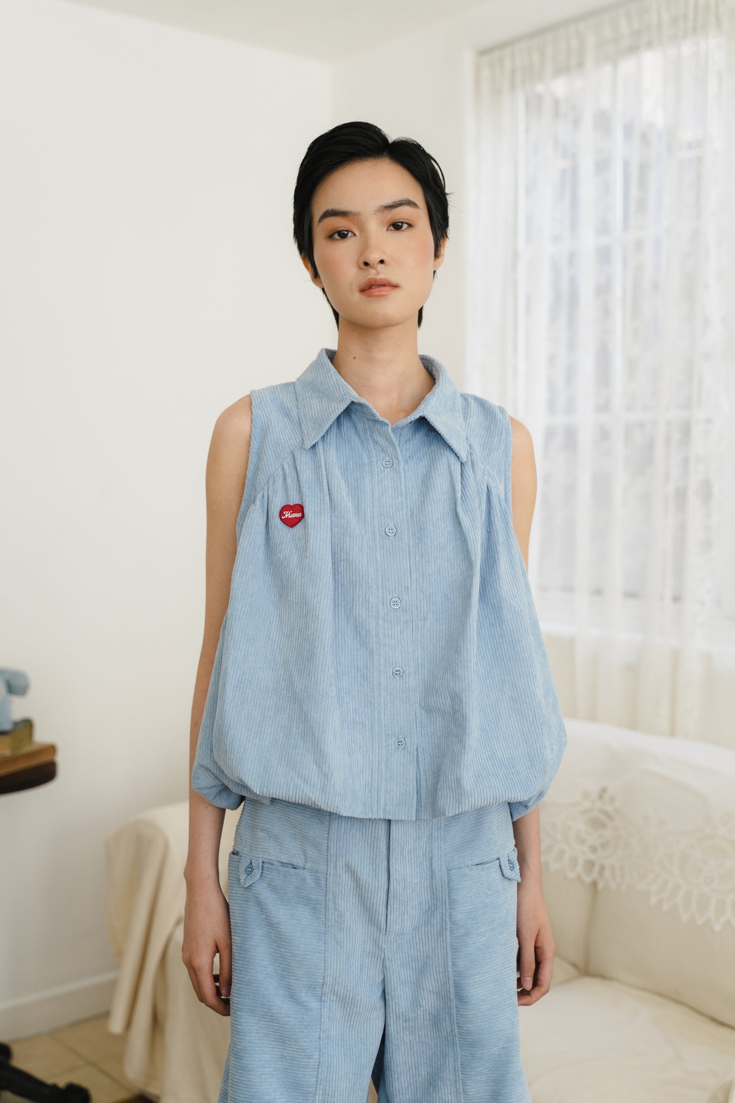 DREAM TOP IN DELICATE BLUE