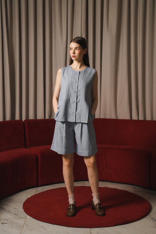 FAYE TOP IN BLUEBELL