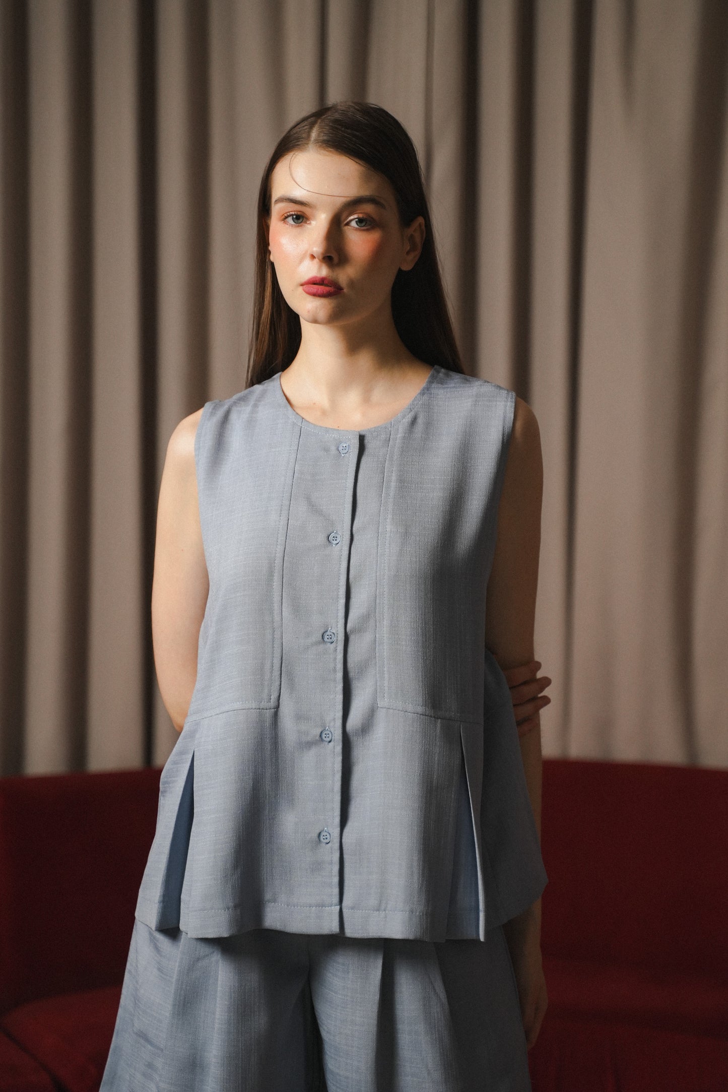 FAYE TOP IN BLUEBELL