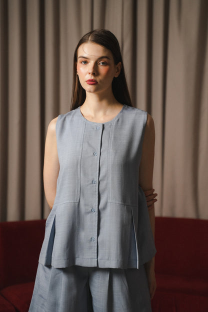 FAYE TOP IN BLUEBELL