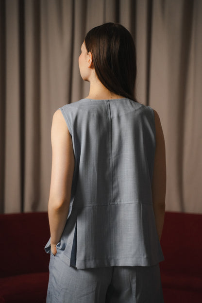 FAYE TOP IN BLUEBELL