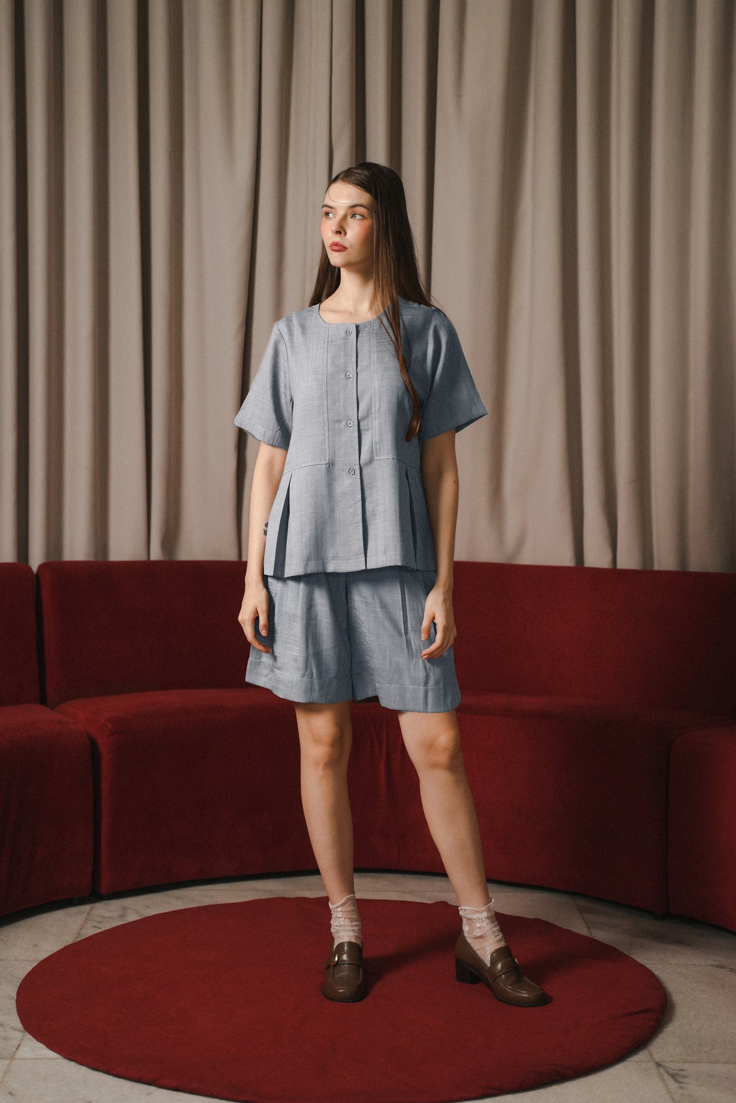 FAYE TOP IN BLUEBELL