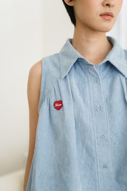 DREAM TOP IN DELICATE BLUE