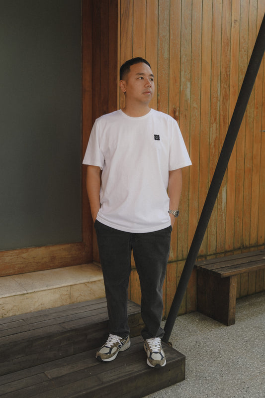 TIDE UNISEX TEES IN OFFWHITE