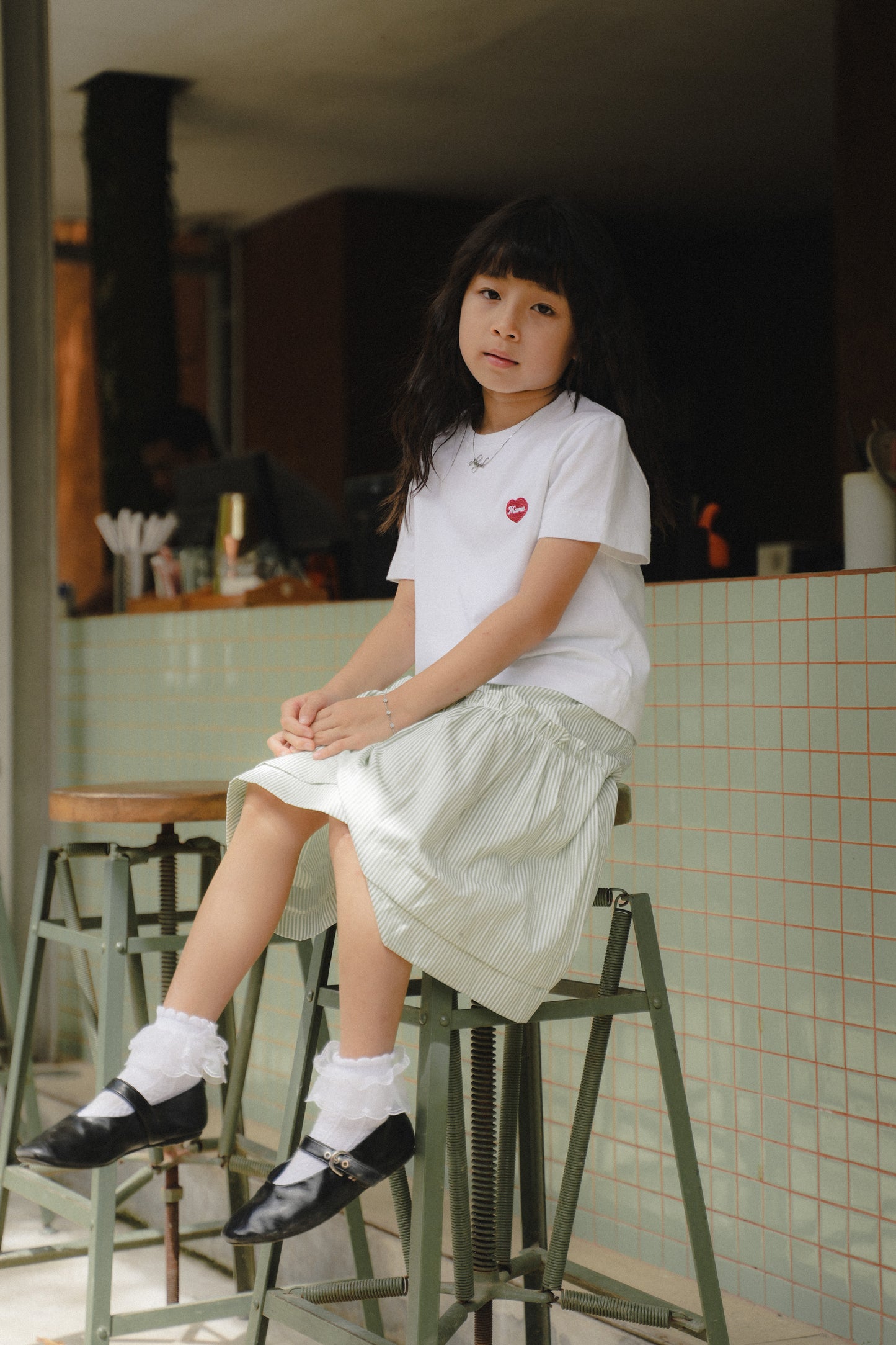 MINI TYANN TEES IN OFFWHITE