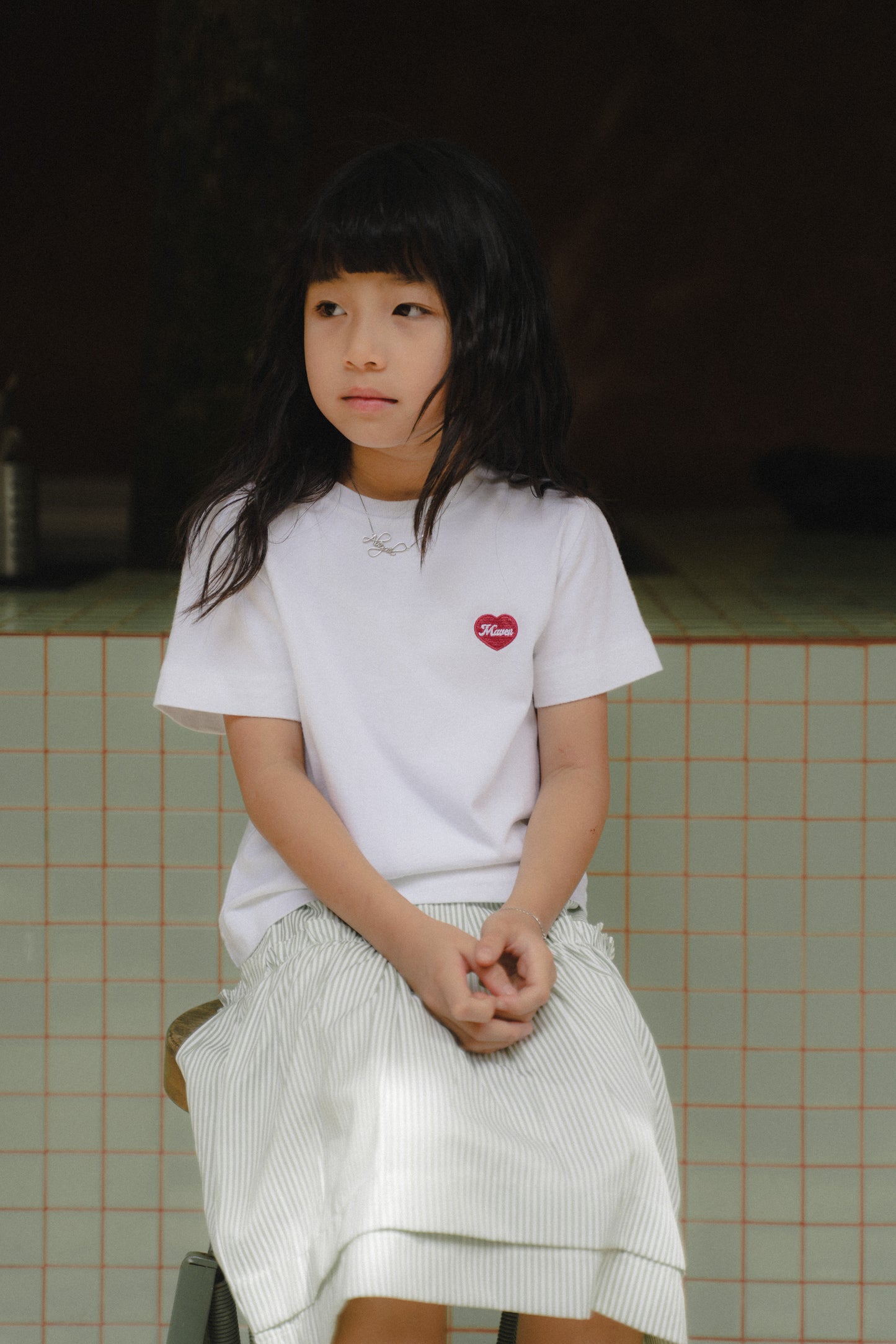 MINI TYANN TEES IN OFFWHITE