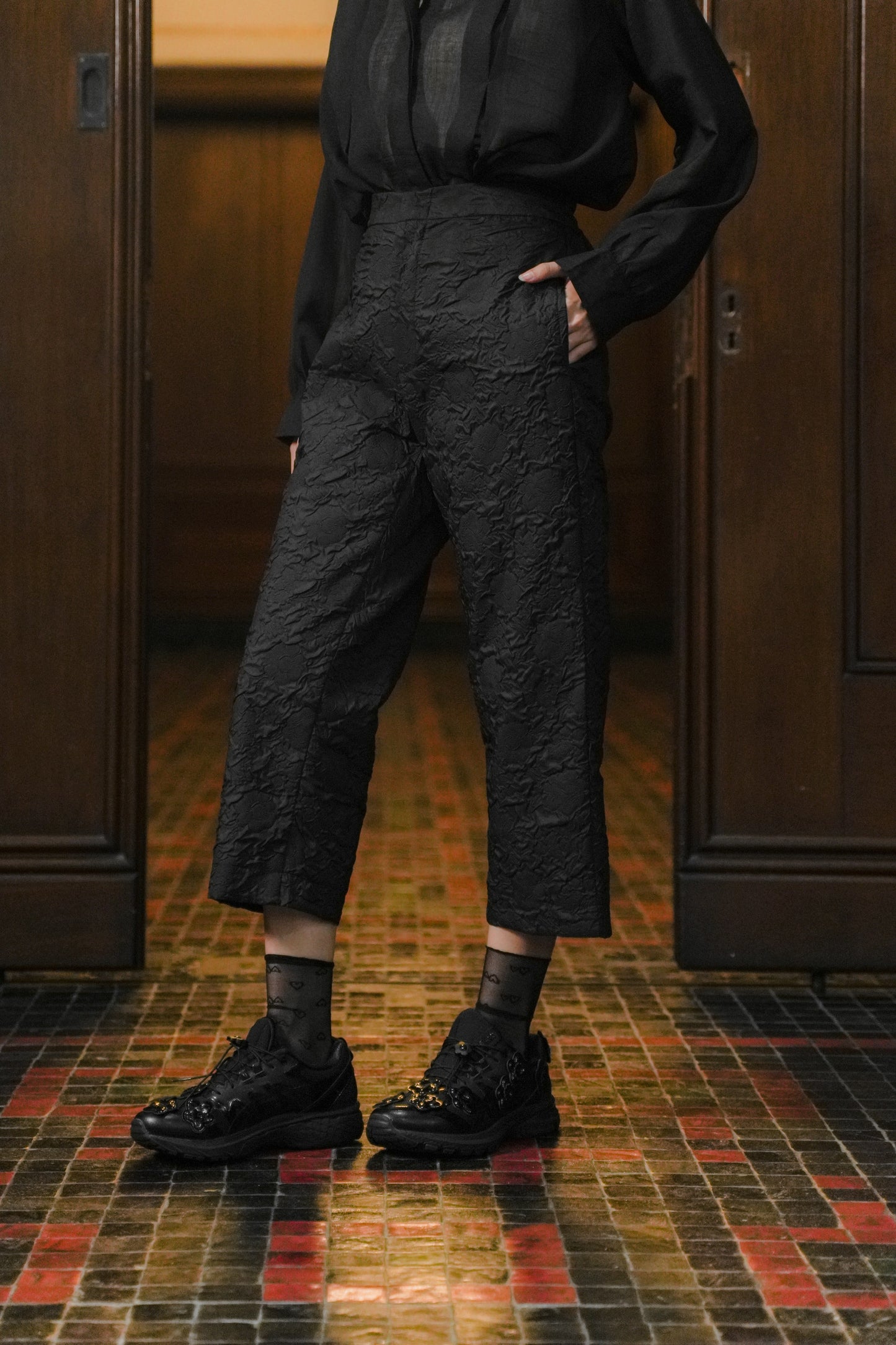 JULIENN PANTS IN BLACKSWAN