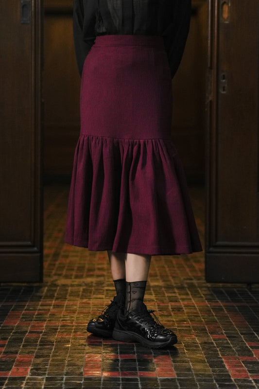 CARA SKIRT IN POMME CHERRY