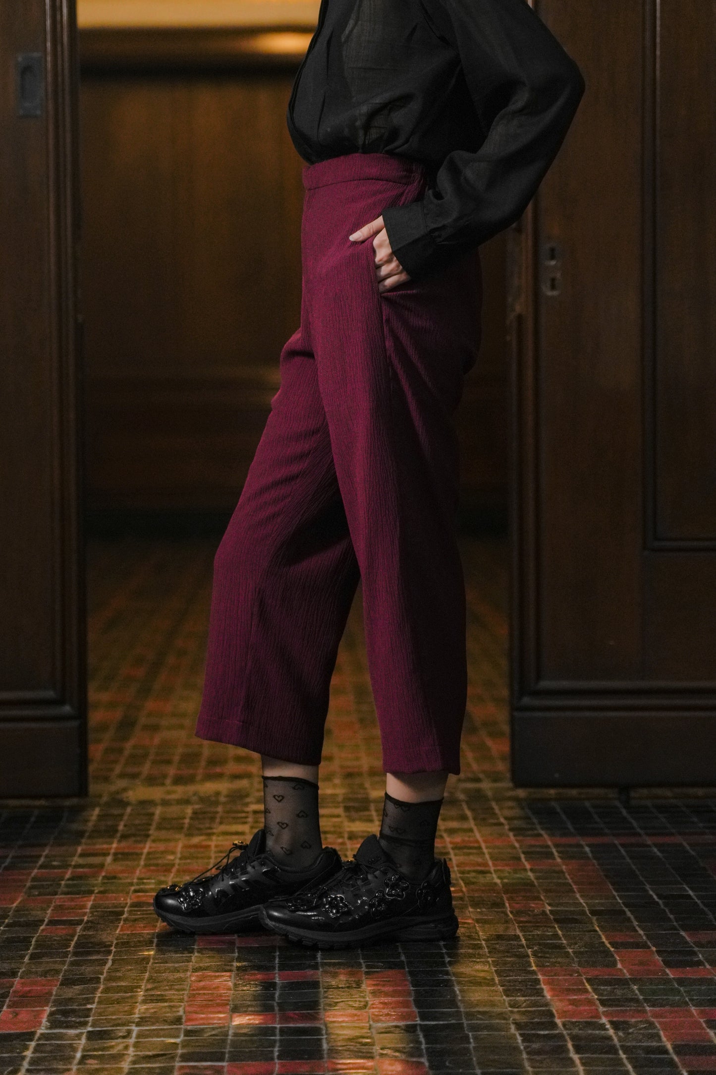 JULIENN PANTS IN POMME CHERRY