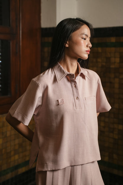 SISSEY TOP IN FEATHER BERRY