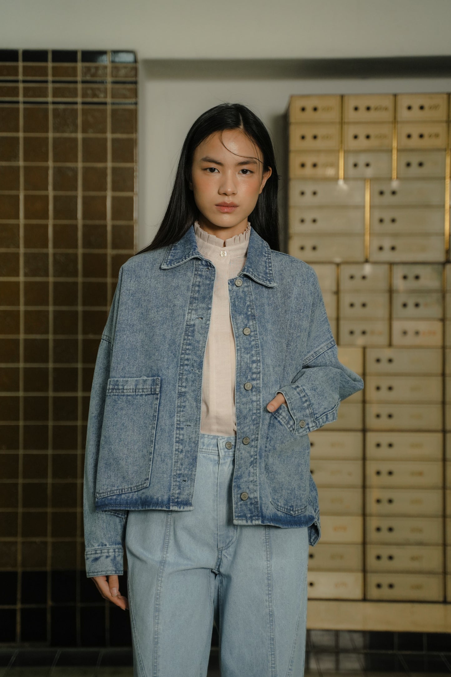 RHYS JACKET WHISPY BLUE FOR HER