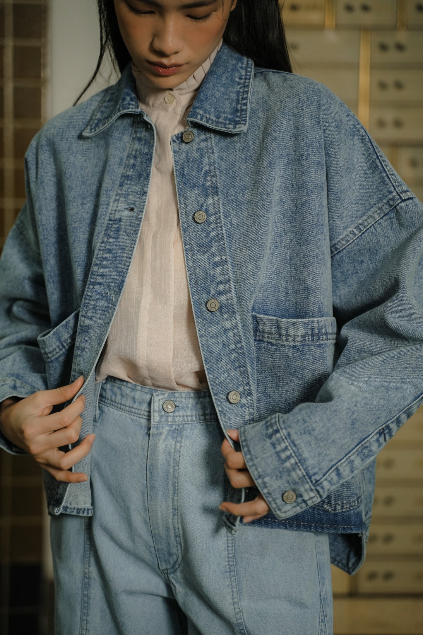 RHYS JACKET WHISPY BLUE FOR HER