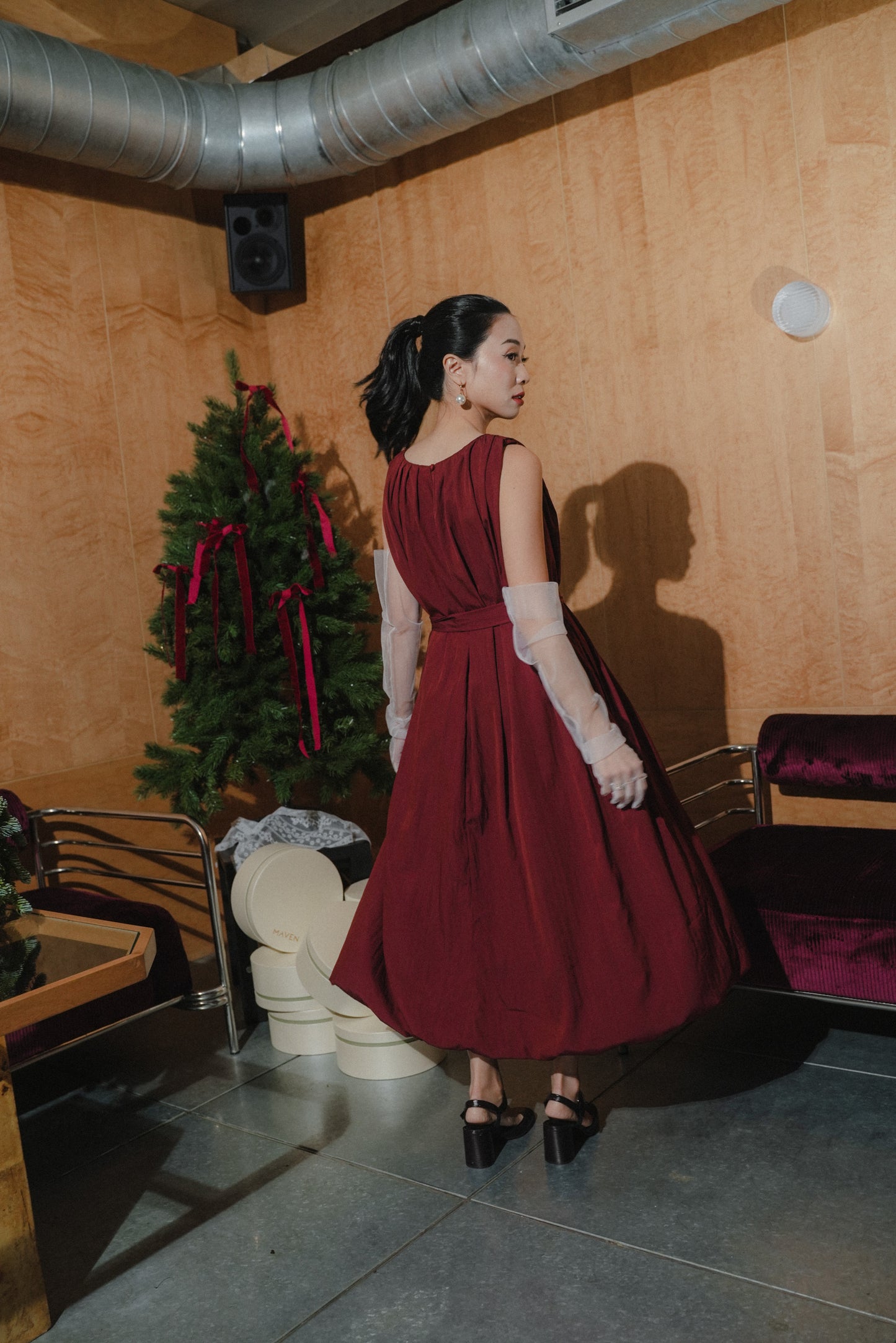 WINONA DRESS IN SIENNA