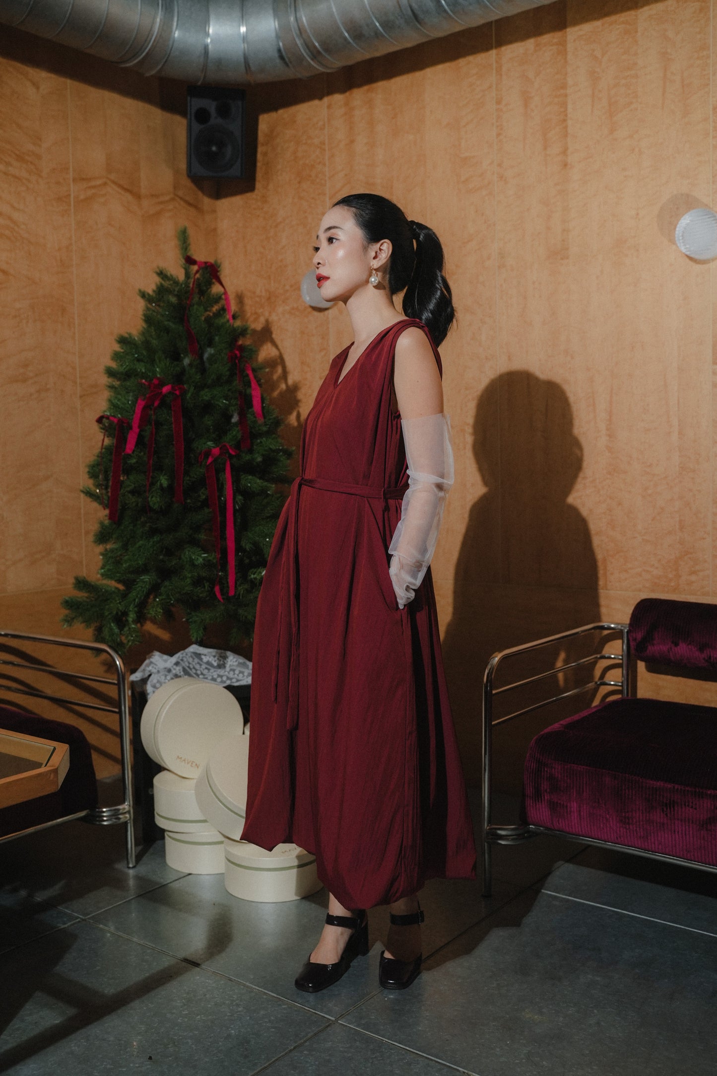 WINONA DRESS IN SIENNA