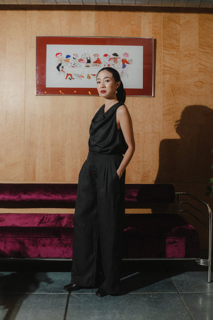 MIRAE TOP IN BLACK BEAUTY