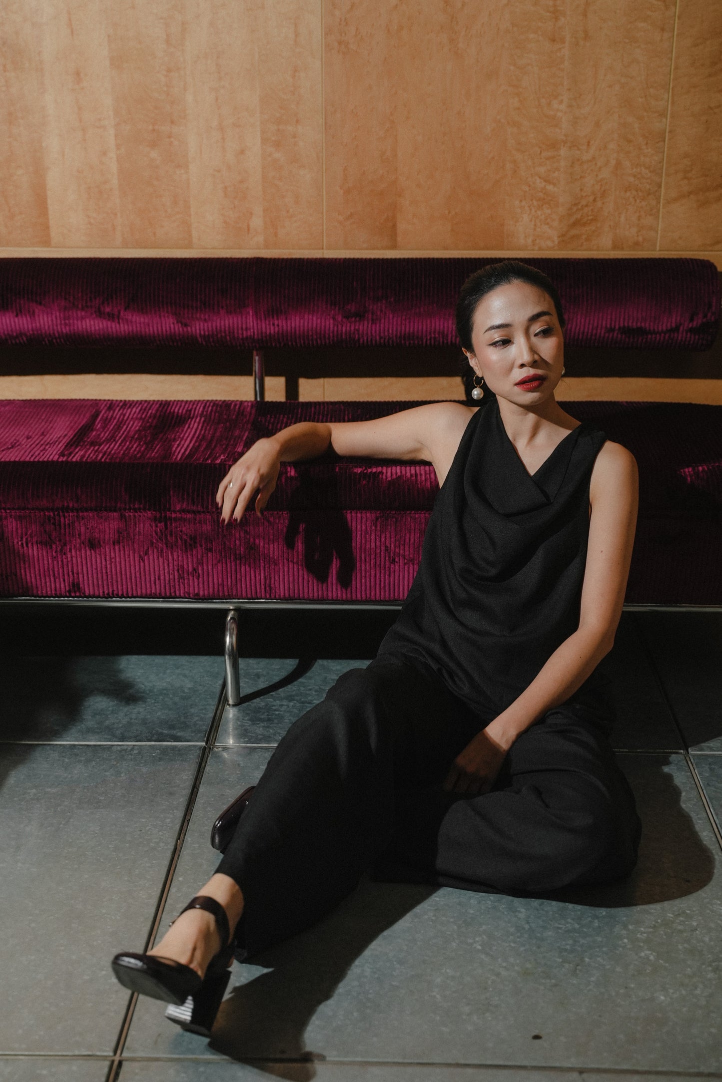 MIRAE TOP IN BLACK BEAUTY