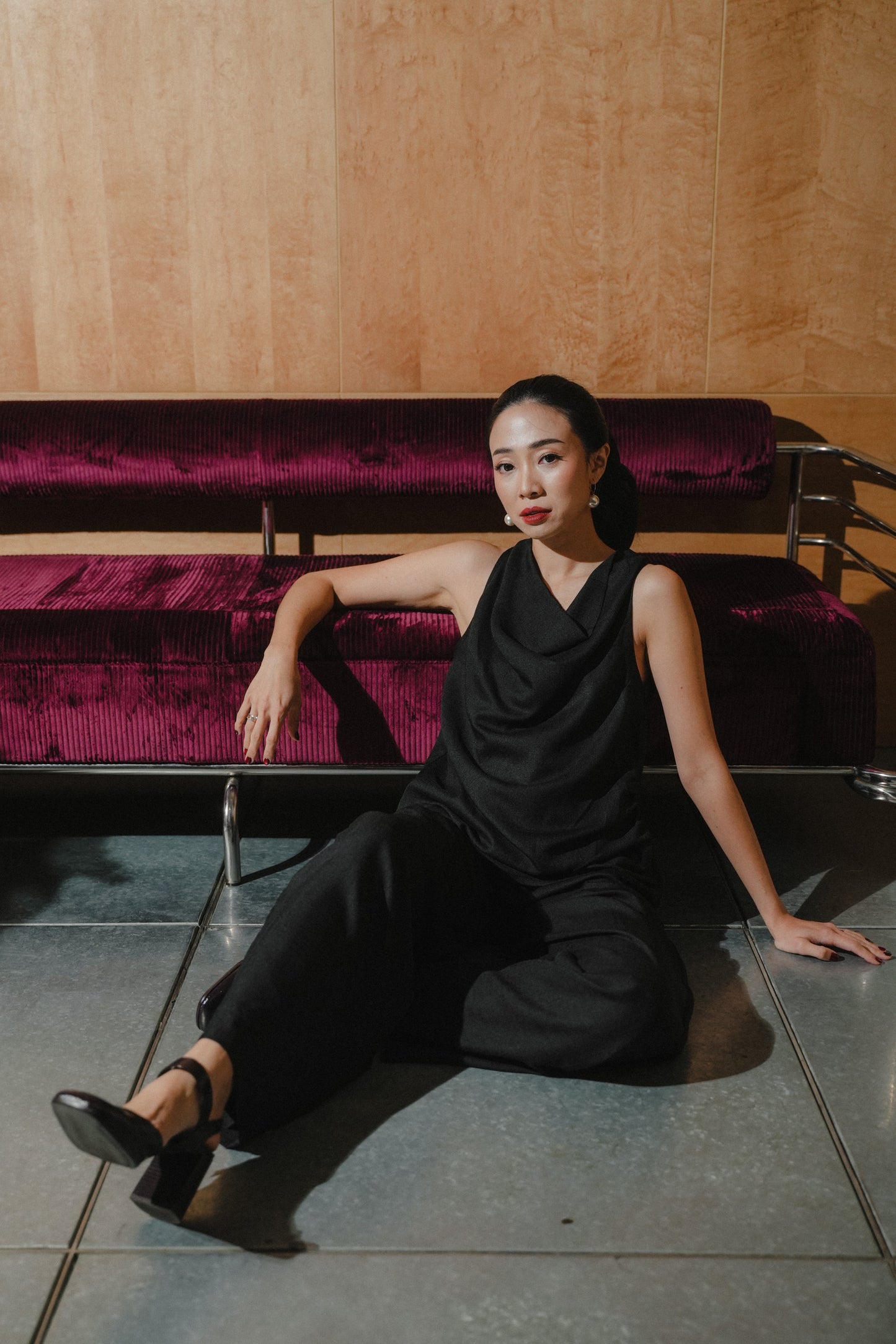 MIRAE TOP IN BLACK BEAUTY