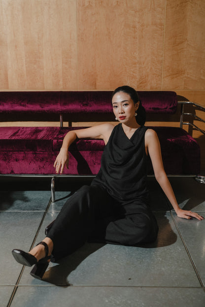 MIRAE TOP IN BLACK BEAUTY