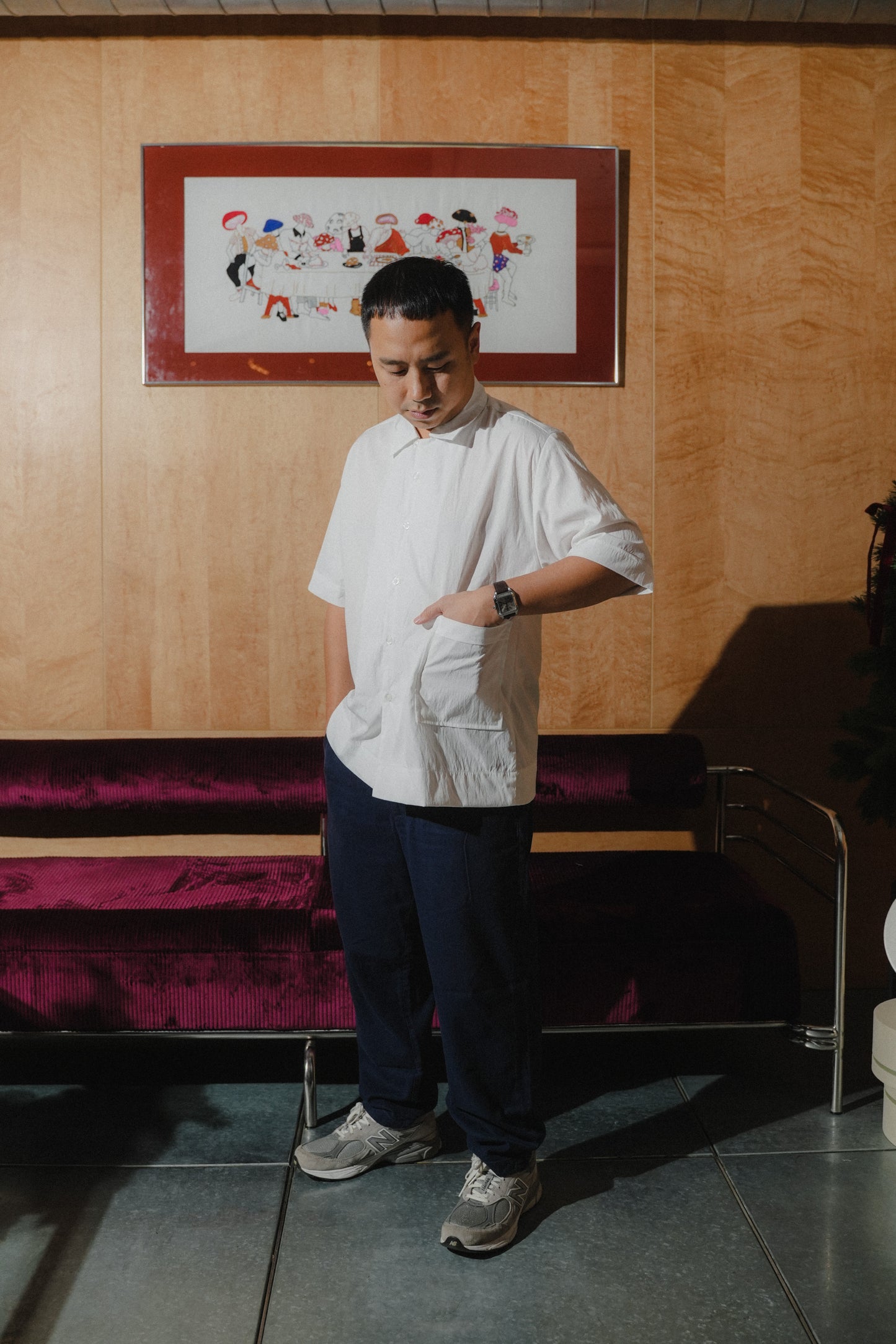 CEDRIC UNISEX SHIRT IN WHISKER