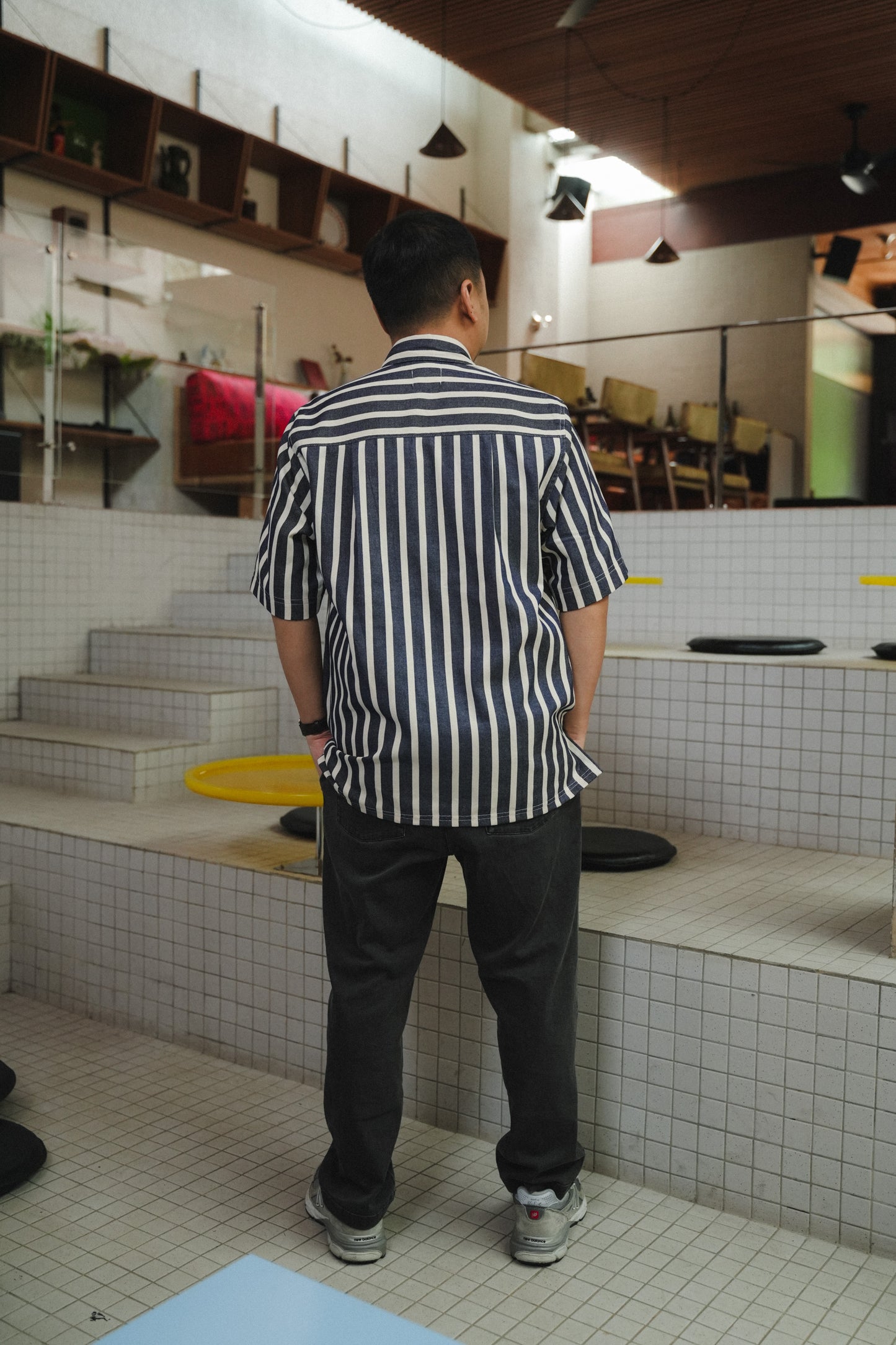 ANSEL UNISEX SHIRT IN INDIGO